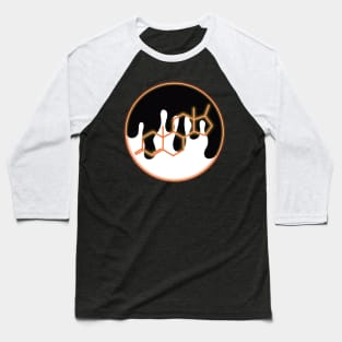 Neon Testosterone Chemical Structure: Orange Baseball T-Shirt
